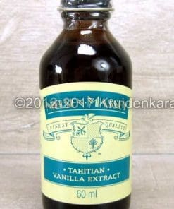Fles biologisch vanille extract, Tahitiaanse vanille aroma, 60 ml op productpagina.